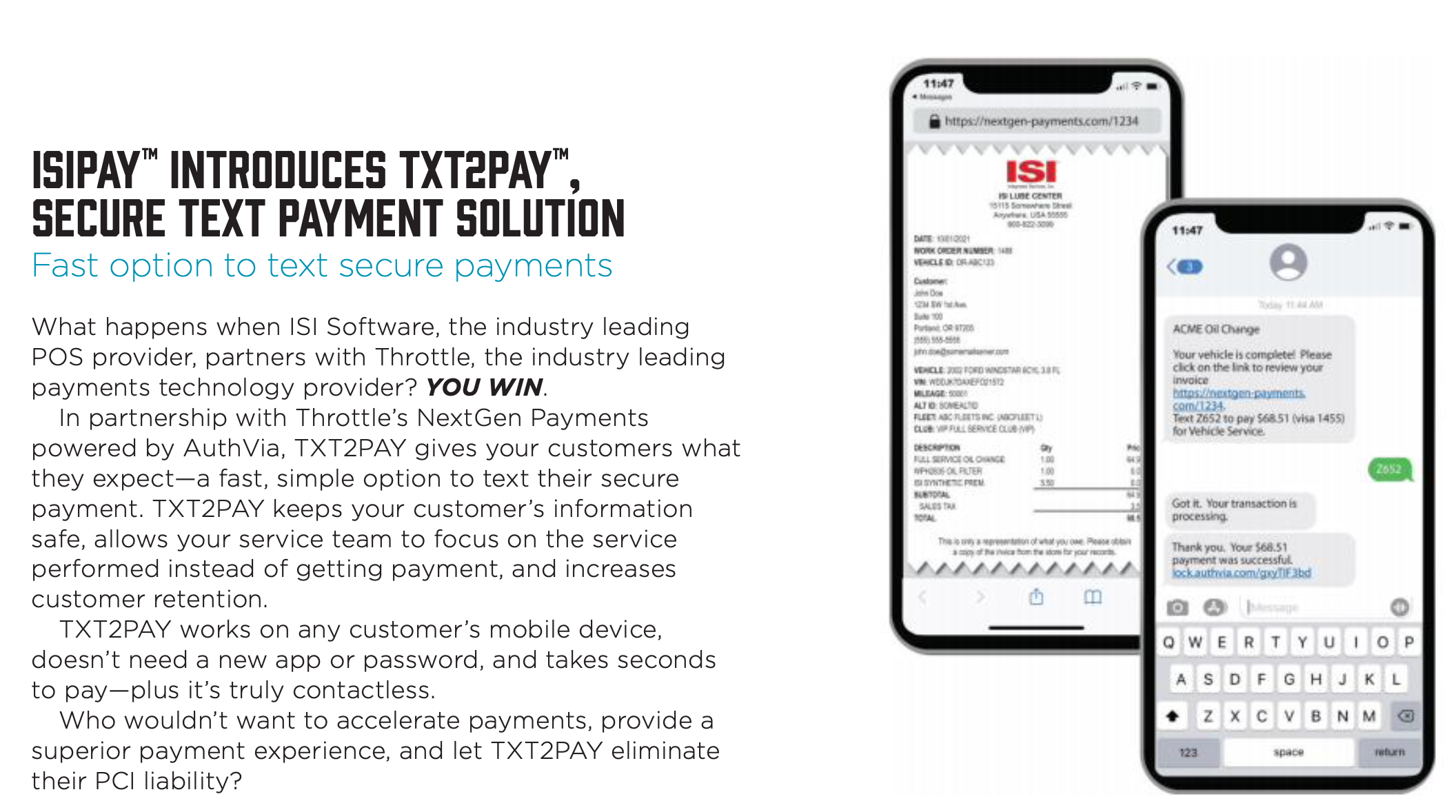 Our TXT2PAY Payment Solution Featured in NOLN